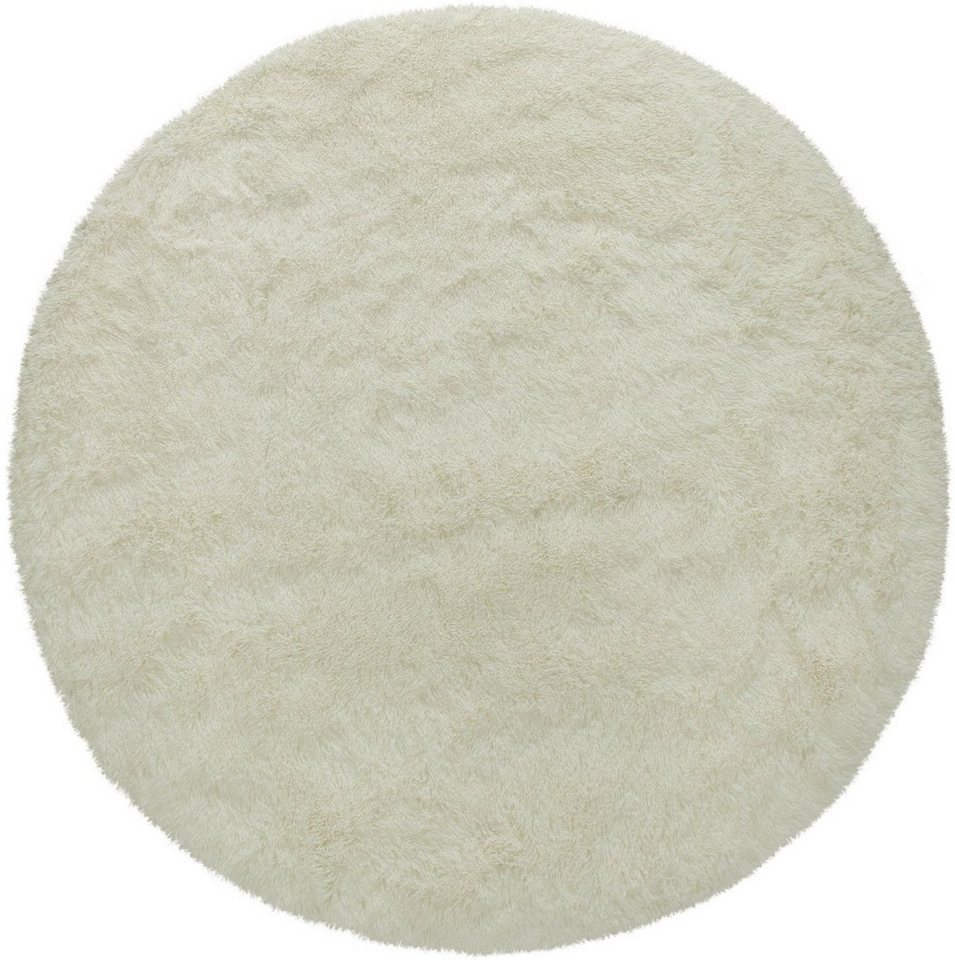 Paco Home Hochflor-Teppich Silky 591, rund, Höhe: 37 mm, Uni Farben, besonders weich und kuschelig – Bild 2 von 5