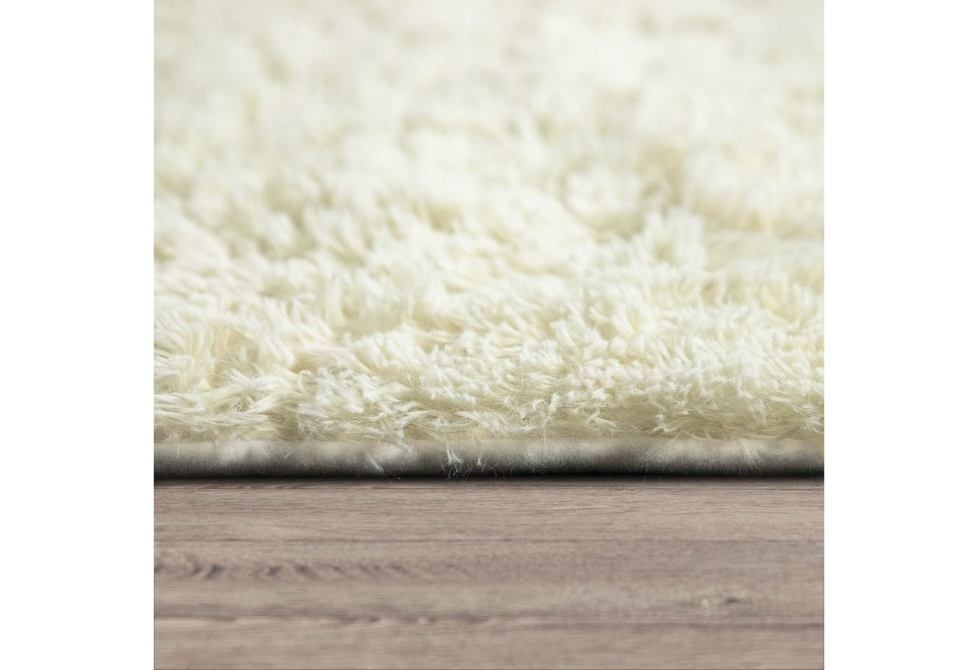 Paco Home Hochflor-Teppich Silky 591, rund, Höhe: 37 mm, Uni Farben, besonders weich und kuschelig – Bild 4 von 5