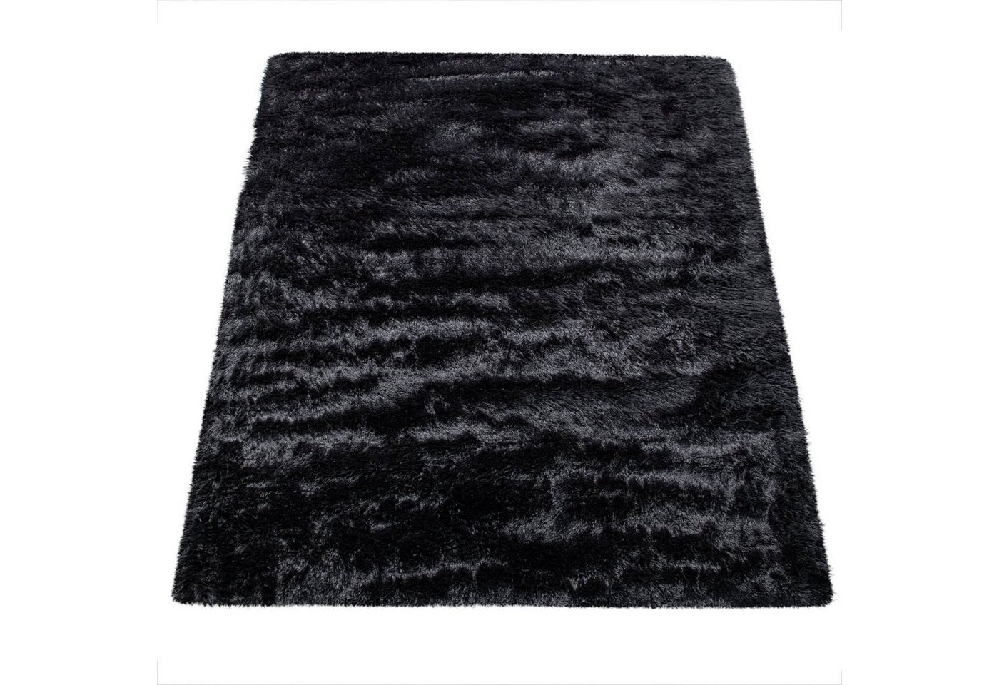 Paco Home Hochflor-Teppich Silky 591, rechteckig, Höhe: 37 mm, Uni-Farben, besonders weich und kuschelig, Wohnzimmer – Bild 2 von 5