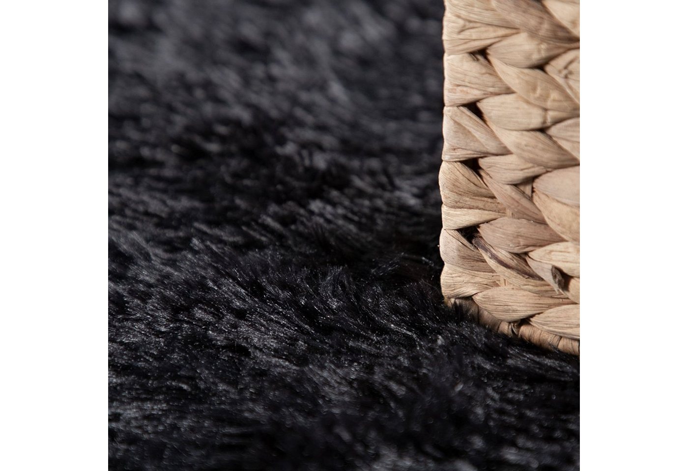 Paco Home Hochflor-Teppich Silky 591, rechteckig, Höhe: 37 mm, Uni-Farben, besonders weich und kuschelig, Wohnzimmer – Bild 3 von 5