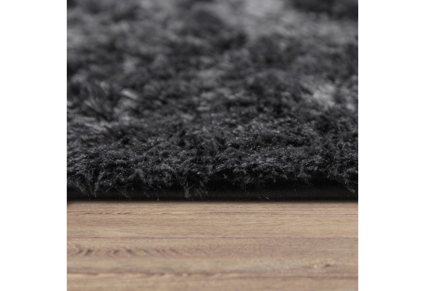 Paco Home Hochflor-Teppich Silky 591, rechteckig, Höhe: 37 mm, Uni-Farben, besonders weich und kuschelig, Wohnzimmer – Bild 4 von 5