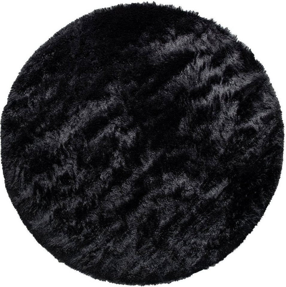 Paco Home Hochflor-Teppich Silky 591, rund, Höhe: 37 mm, Uni Farben, besonders weich und kuschelig – Bild 2 von 5
