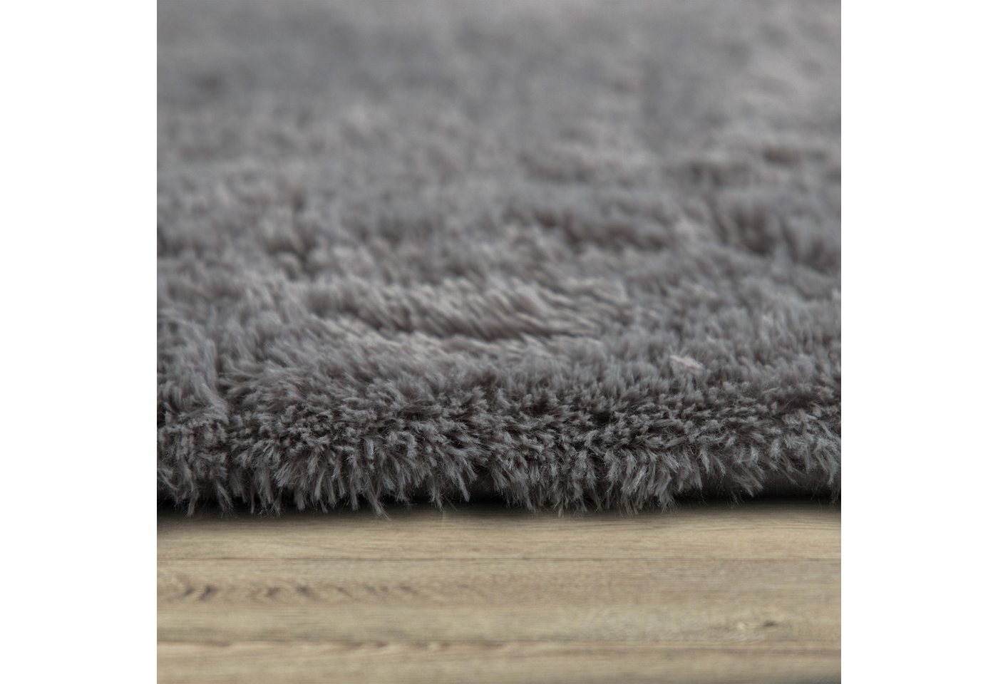Paco Home Hochflor-Teppich Silky 591, rechteckig, Höhe: 37 mm, Uni-Farben, besonders weich und kuschelig, Wohnzimmer – Bild 3 von 5