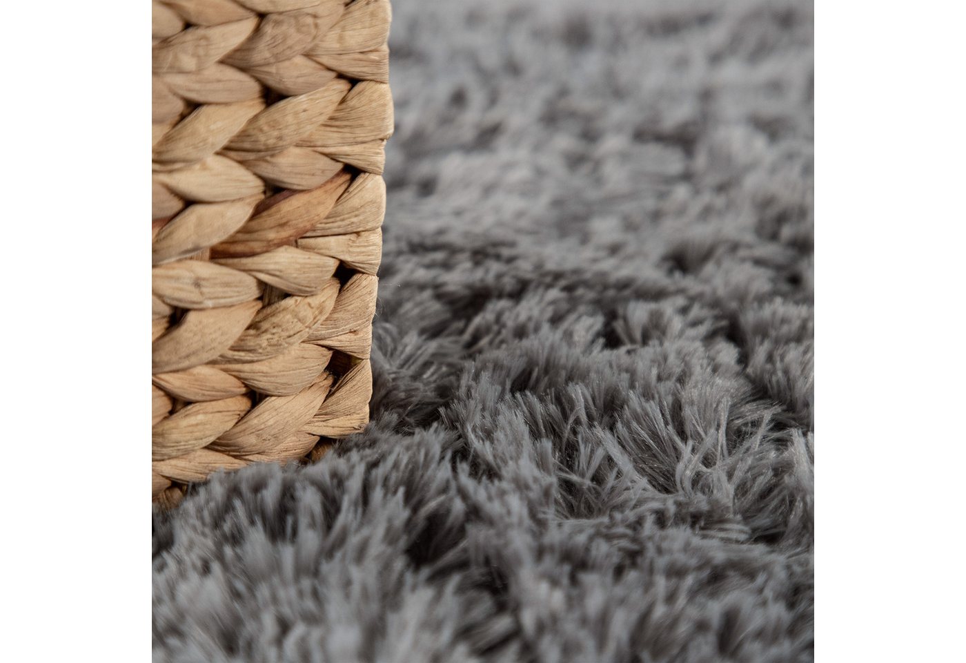 Paco Home Hochflor-Teppich Silky 591, rechteckig, Höhe: 37 mm, Uni-Farben, besonders weich und kuschelig, Wohnzimmer – Bild 4 von 5