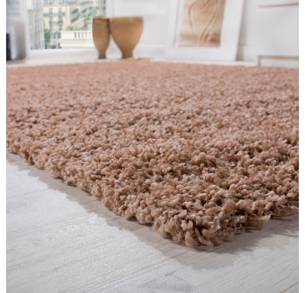 Paco Home Hochflor-Teppich Sky 250, rechteckig, Höhe: 34 mm, gewebt, Uni-Farben, intensive Farbbrillanz, auch als Läufer erhältlich – Bild 3 von 4