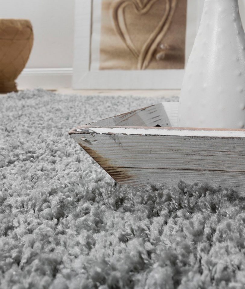 Paco Home Hochflor-Teppich Sky 250, rechteckig, Höhe: 34 mm, gewebt, Uni-Farben, intensive Farbbrillanz, auch als Läufer erhältlich – Bild 3 von 4