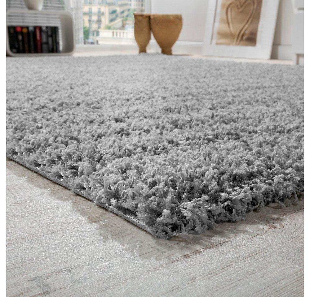 Paco Home Hochflor-Teppich Sky 250, rechteckig, Höhe: 34 mm, gewebt, Uni-Farben, intensive Farbbrillanz, auch als Läufer erhältlich – Bild 2 von 4