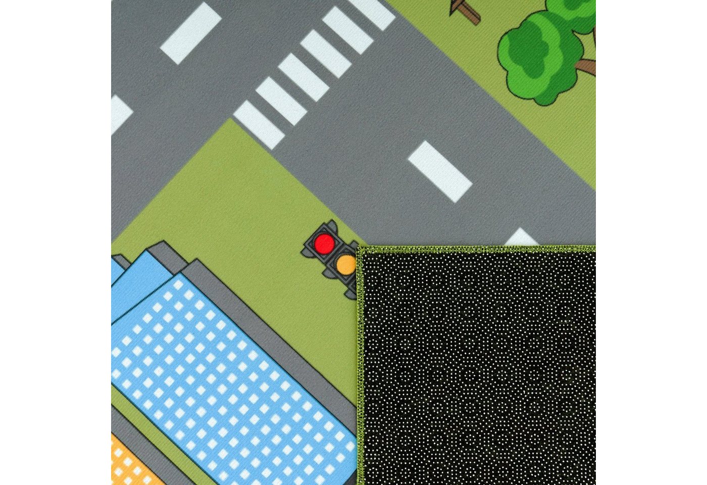 Paco Home Kinderteppich Bino 570, rechteckig, Höhe: 4 mm, Kurzflor, Straßen-Spiel-Teppich, Kinderzimmer – Bild 3 von 5