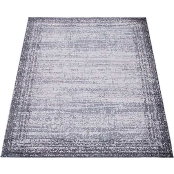 Paco Home Teppich Catania 842, rechteckig, Höhe: 13 mm, Kurzflor, meliert, modernes Design, mit Bordüre