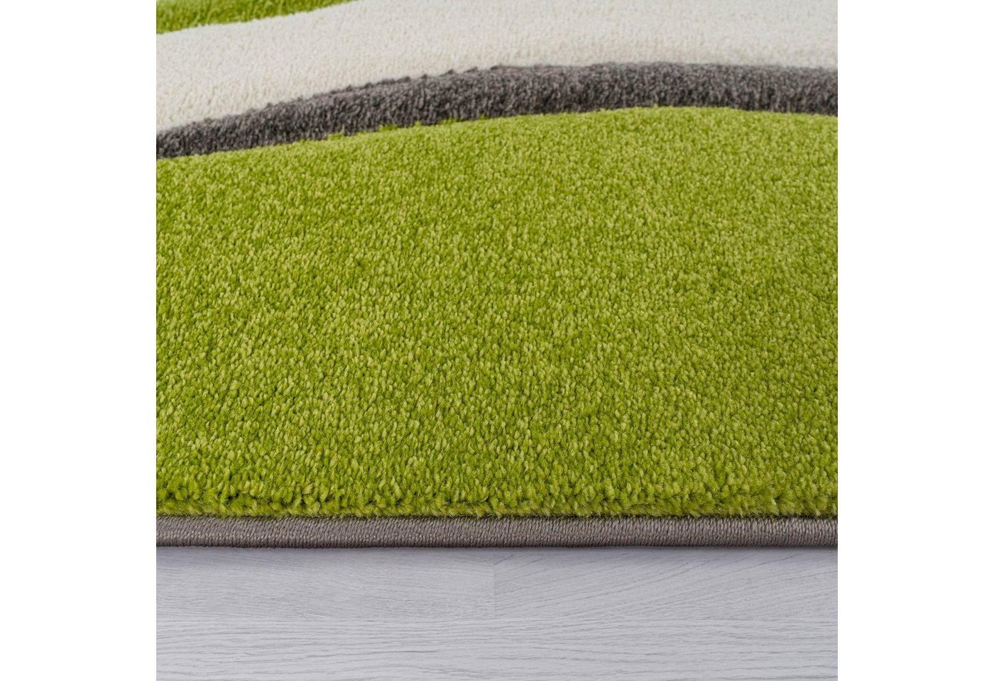 Paco Home Teppich Diamond 665, rechteckig, Höhe: 17 mm, Karo Muster, 3D-Design, auch als Läufer, Wohnzimmer, Schlafzimmer – Bild 4 von 5