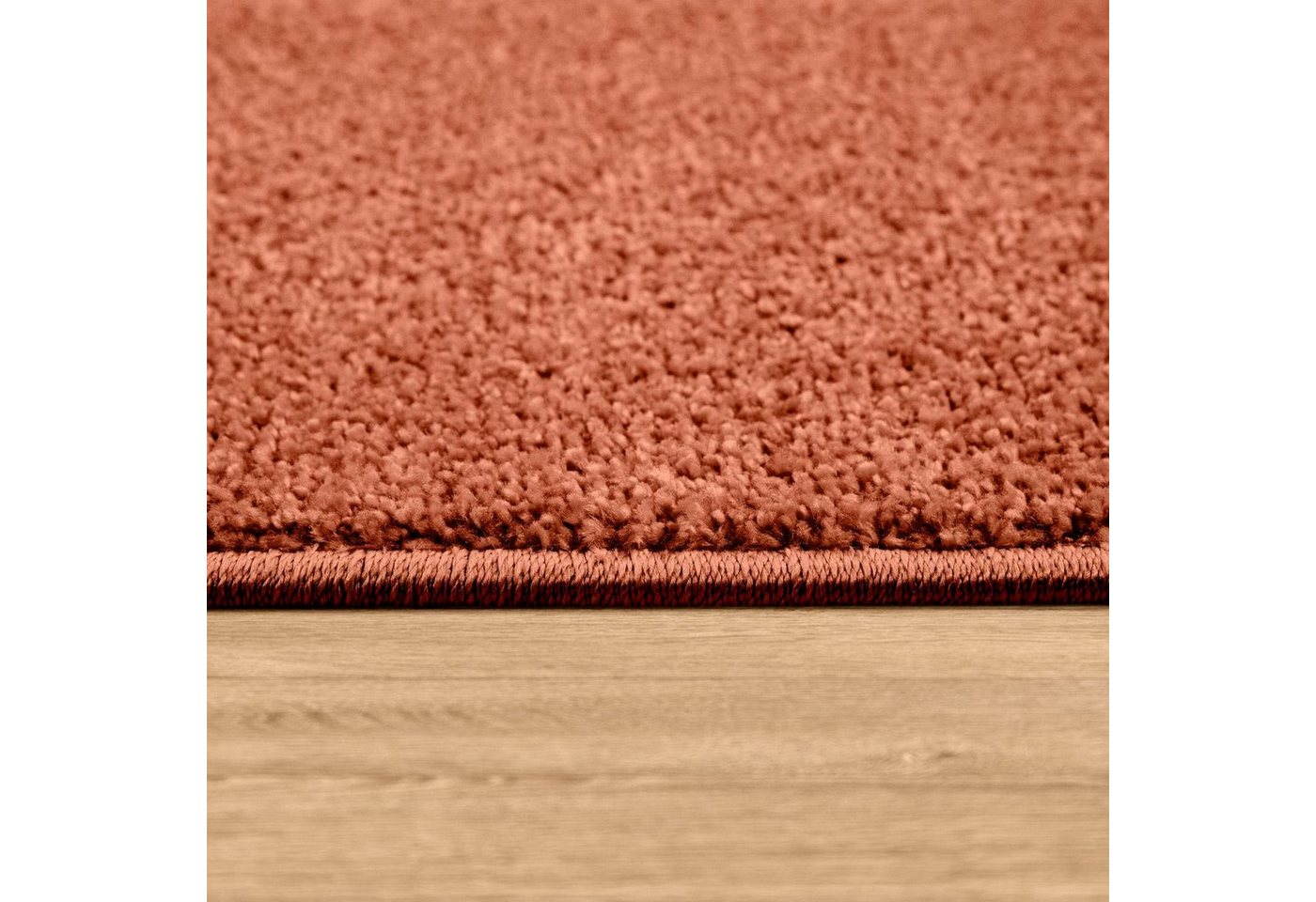 Paco Home Teppich Porto 890, rechteckig, Höhe: 13 mm, Kurzflor, Uni-Farben, ideal im Wohnzimmer & Schlafzimmer – Bild 2 von 5