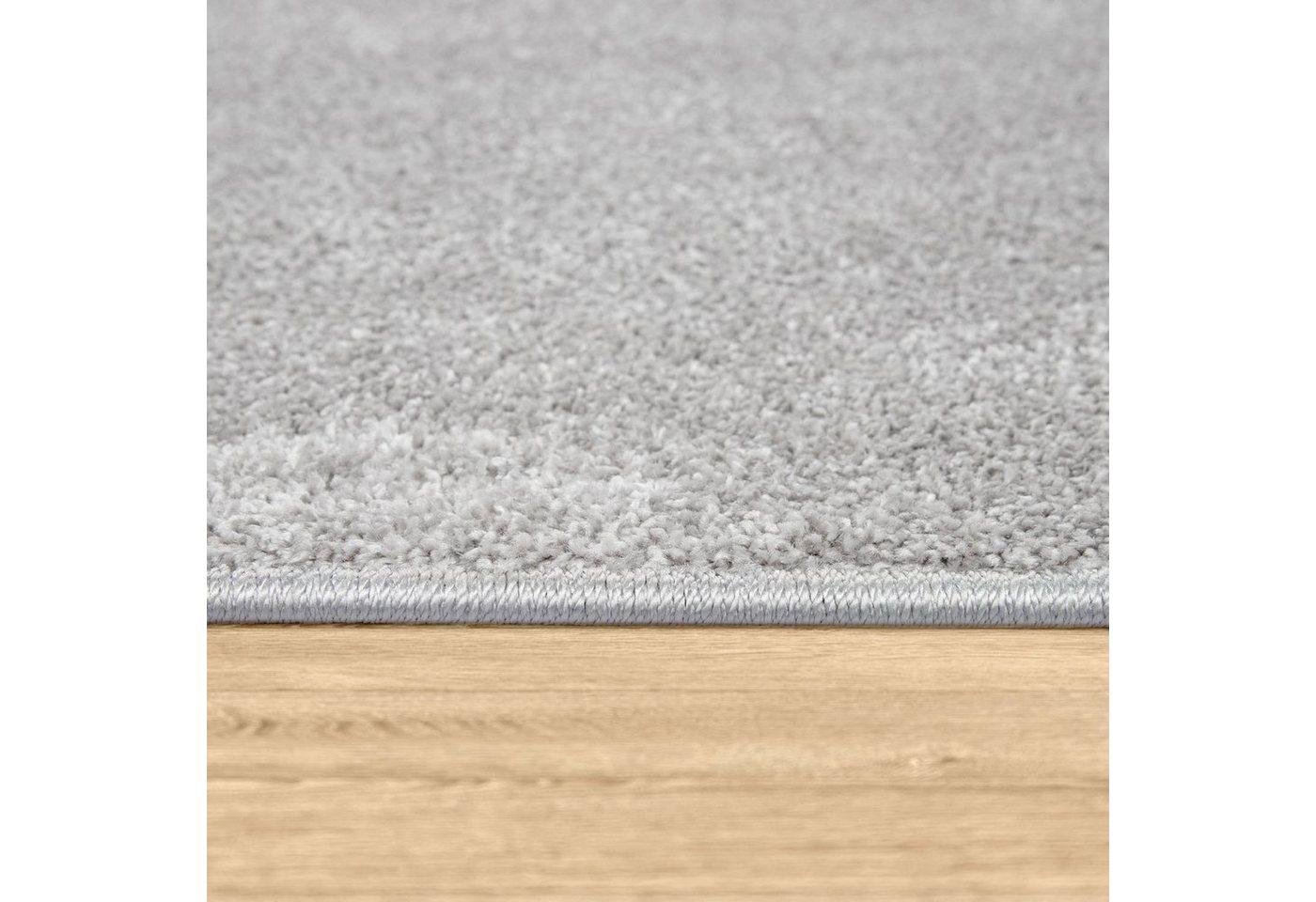 Paco Home Teppich Porto 890, rechteckig, Höhe: 13 mm, Kurzflor, Uni-Farben, ideal im Wohnzimmer & Schlafzimmer – Bild 3 von 5
