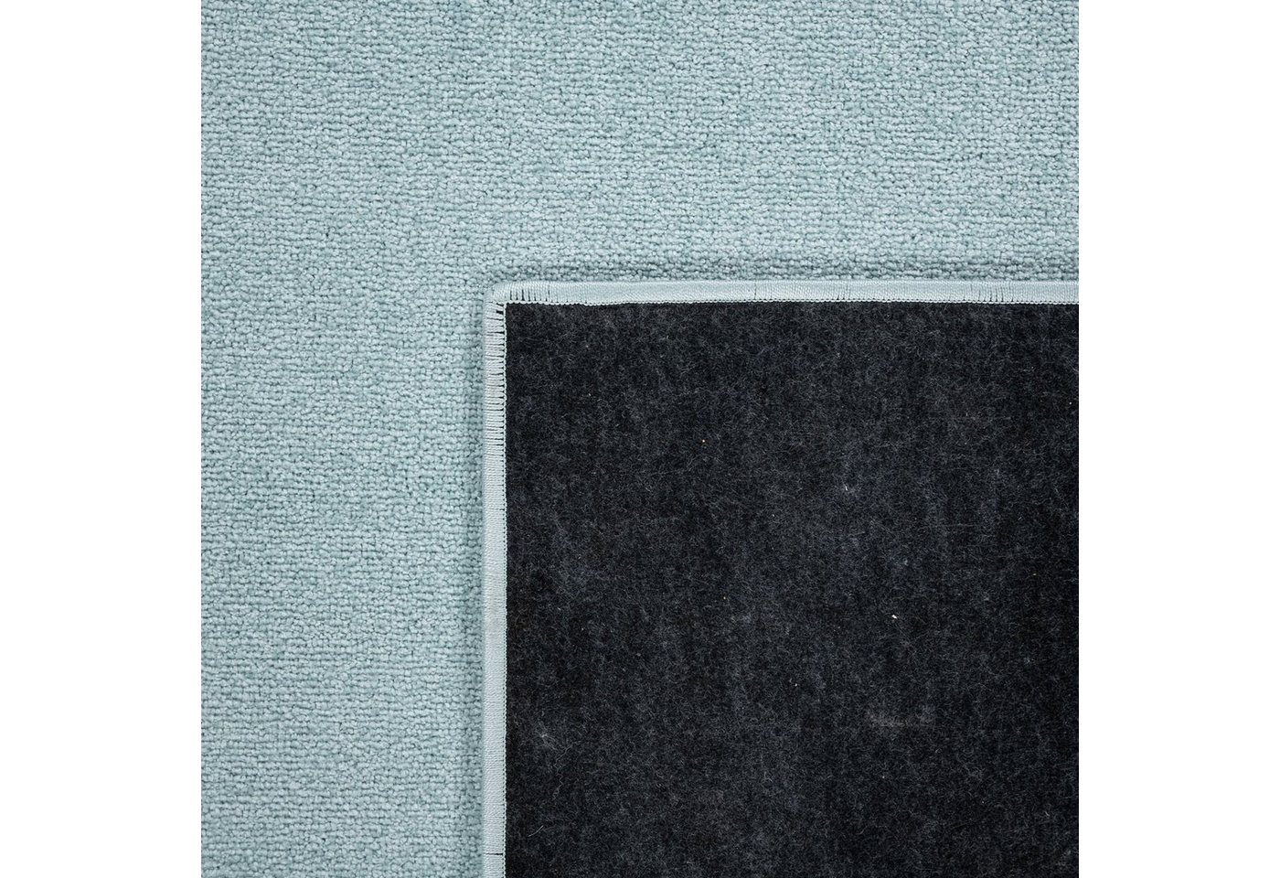 Paco Home Teppich Porto 890, rund, Höhe: 13 mm, Kurzflor, Uni-Farben, ideal im Wohnzimmer & Schlafzimmer – Bild 3 von 5