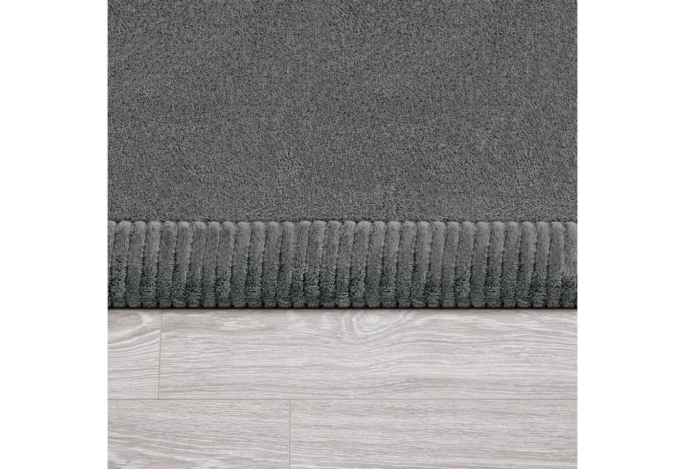 Paco Home Teppich Tatami 475, rechteckig, Höhe: 24 mm, Kurzflor, Uni-Farben, mit Memory Foam, waschbar – Bild 4 von 5