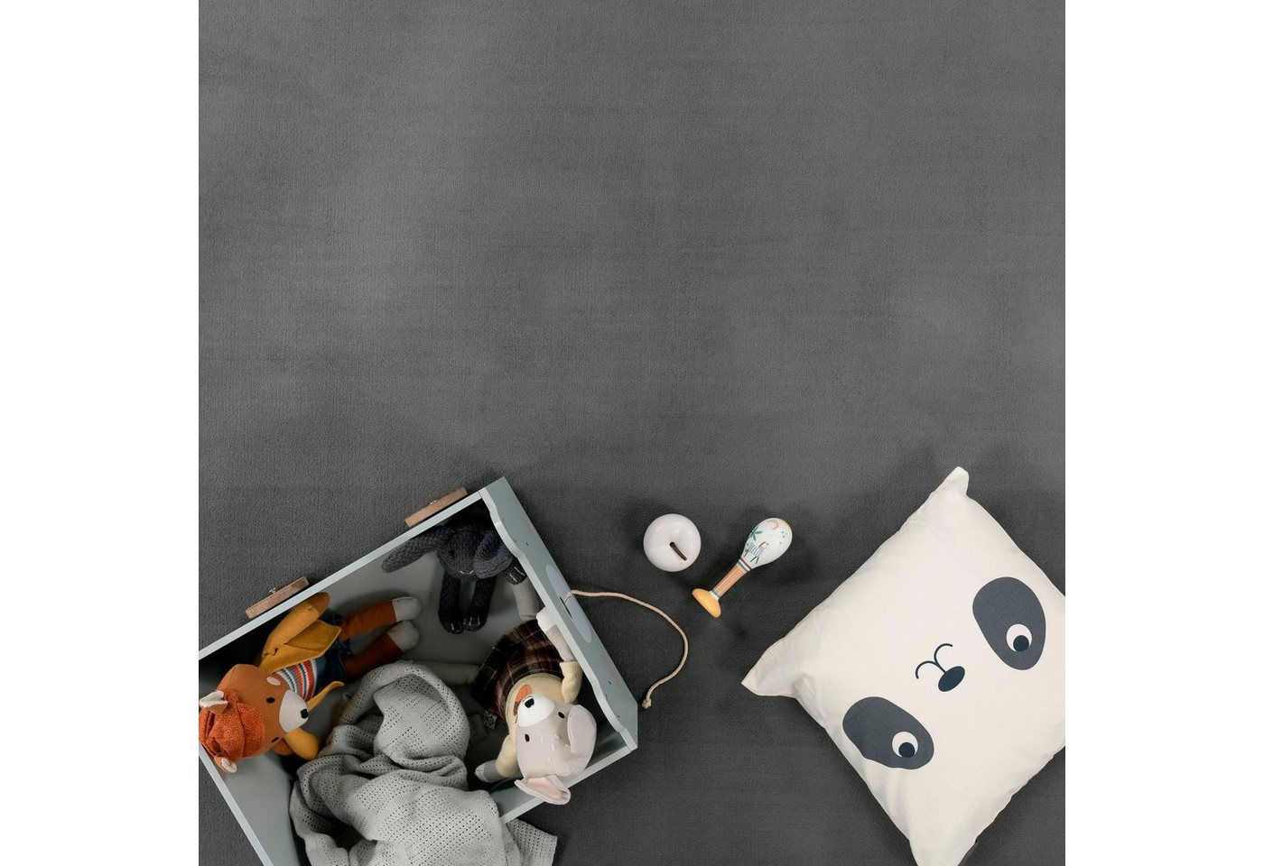 Paco Home Teppich Tatami 475, rechteckig, Höhe: 24 mm, Kurzflor, Uni-Farben, mit Memory Foam, waschbar – Bild 5 von 5