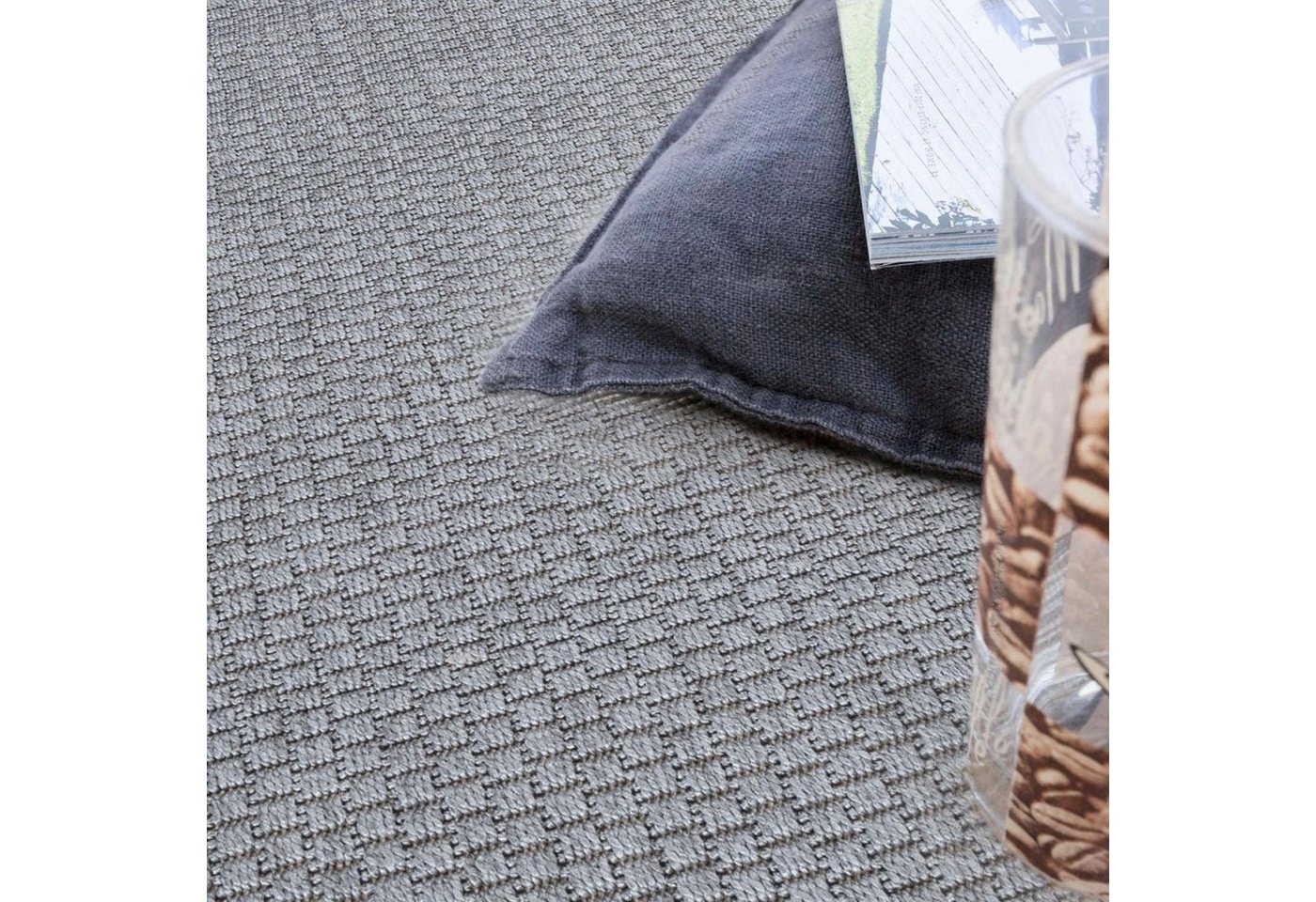 Paco Home Teppich Timber 125, rechteckig, Höhe: 4 mm, Flachgewebe, Sisal Optik, auch als Läufer, In- und Outdoor geeignet – Bild 3 von 5