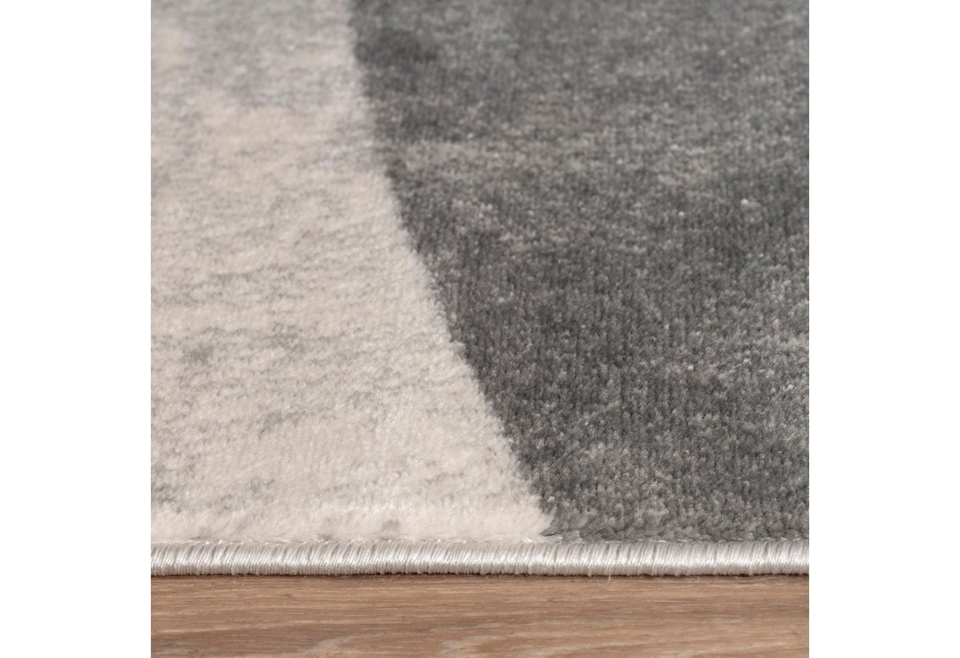 Paco Home Teppich Tuana 216, rechteckig, Höhe: 15 mm, Kurzflor, modernes Design, Regenbogen, Hoch-Tief Struktur, Scandi-Look – Bild 4 von 5
