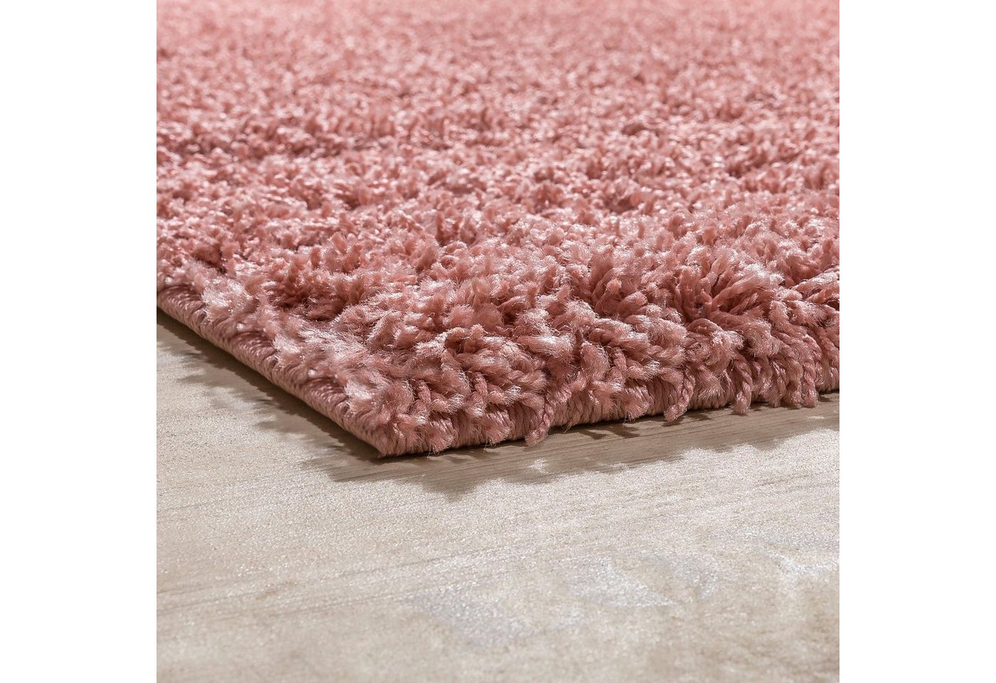 Paco Home Teppich Twister 500, rechteckig, Höhe: 44 mm, Uni Hochflor Shaggy mit hoher Fadendichte – Bild 4 von 5