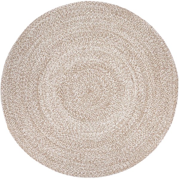 Paco Home Teppich Viborg 595, rund, Höhe: 13 mm, Jute, Modern, Boho, Handgefertigter Natur-Teppich