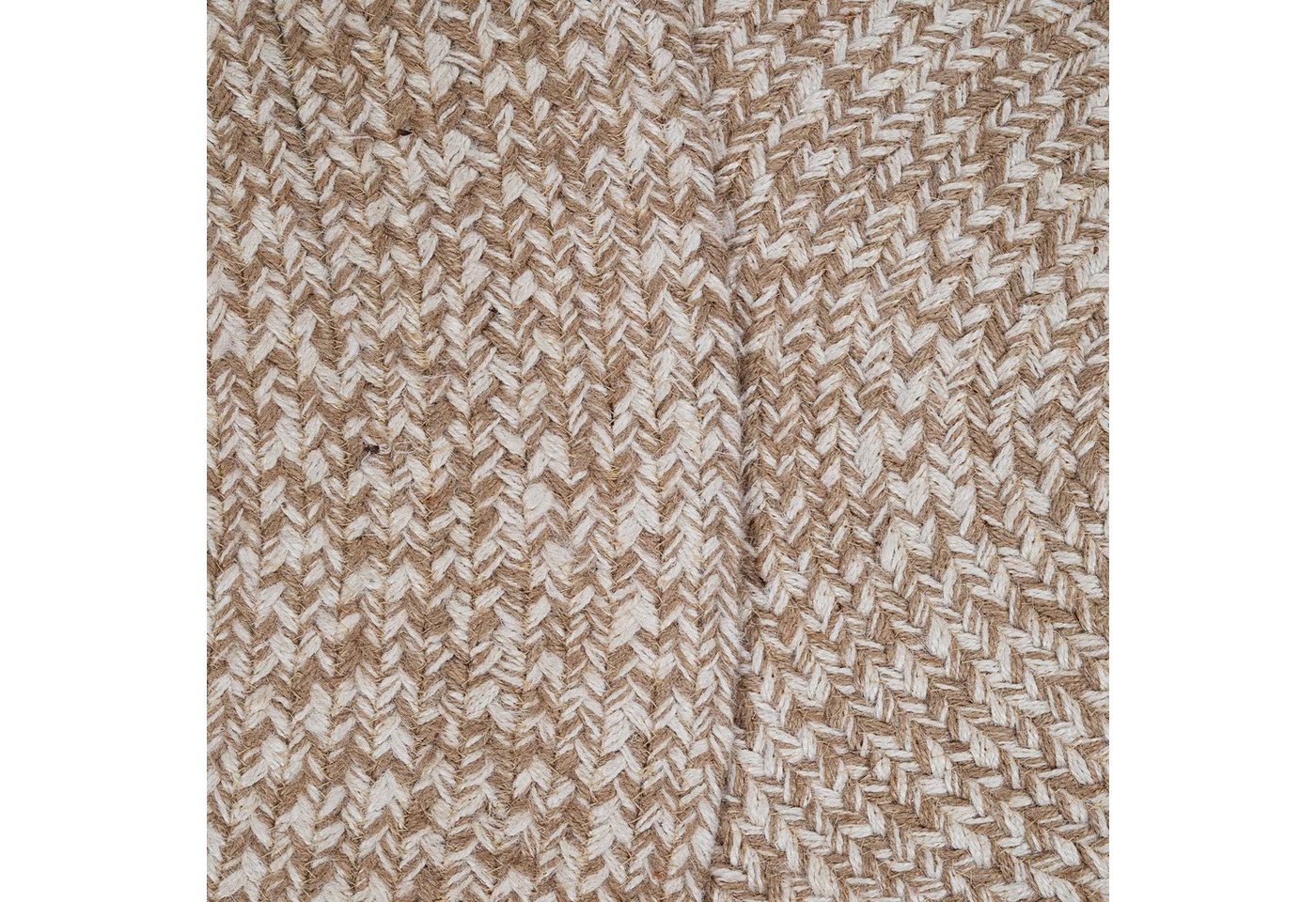 Paco Home Teppich Viborg 595, rund, Höhe: 13 mm, Jute, Modern, Boho, Handgefertigter Natur-Teppich – Bild 3 von 5