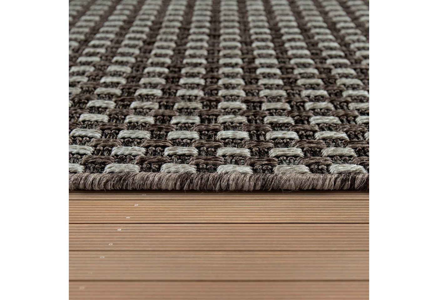 Paco Home Teppich Waregem 622, rechteckig, Höhe: 4 mm, Flachgewebe, Sisal-Optik, In- und Outdoor geeignet, Wohnzimmer – Bild 3 von 5