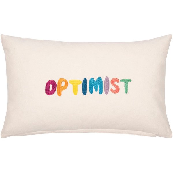 PAD Dekokissen OPTIMIST, Made in Europe, Kissenhülle ohne Füllung, 1 Stück, 30x50 cm