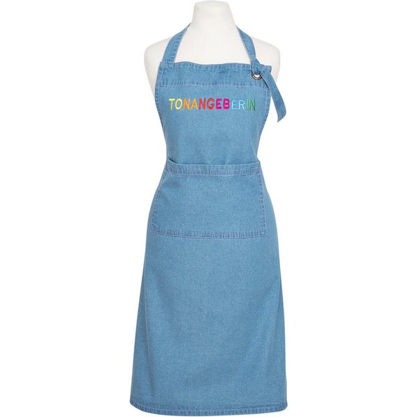 PAD Kochschürze Denim, (1-tlg), mit Stickerei