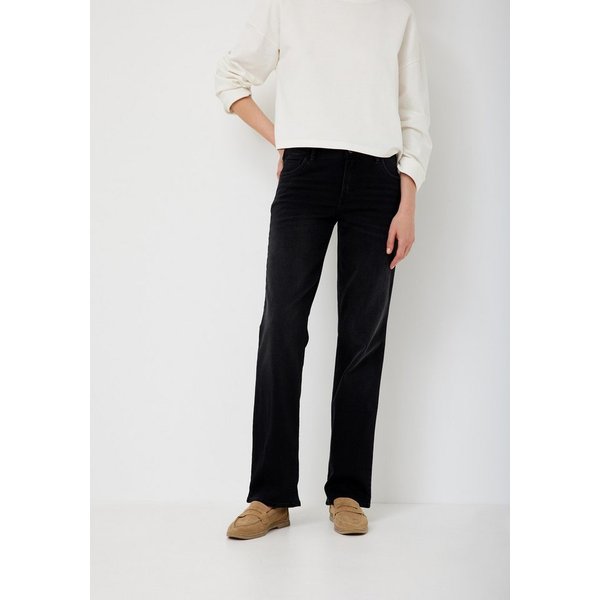 Paddock's Straight-Jeans LARA Hochgeschnittene Relaxed Fit Jeans mit Stretch
