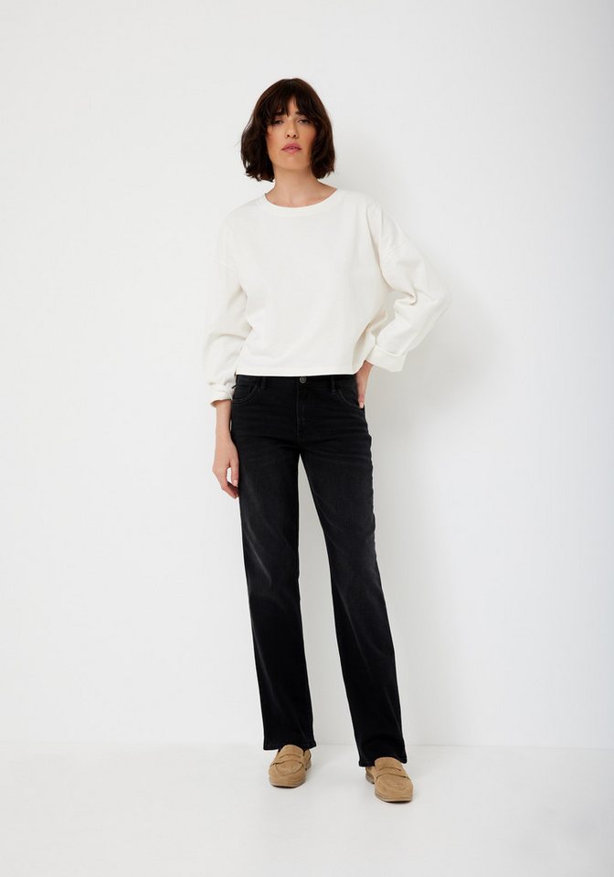 Paddock's Straight-Jeans LARA Hochgeschnittene Relaxed Fit Jeans mit Stretch – Bild 3 von 5