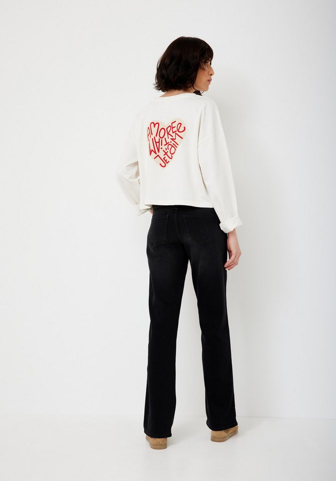 Paddock's Straight-Jeans LARA Hochgeschnittene Relaxed Fit Jeans mit Stretch – Bild 5 von 5