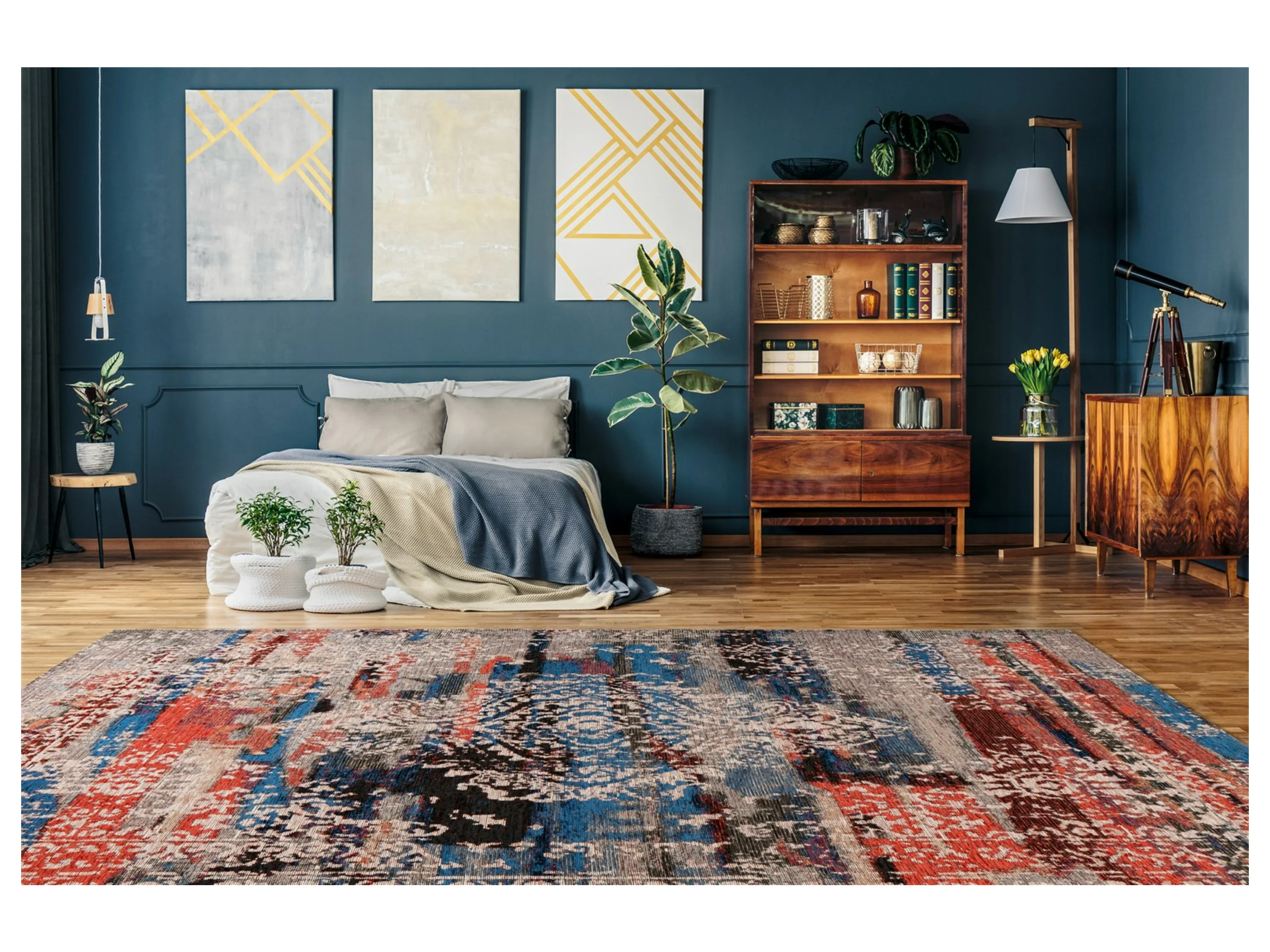 PADIRO Teppich Charme (400, Multi / Rot, 160 x 230 cm) – Bild 2 von 4