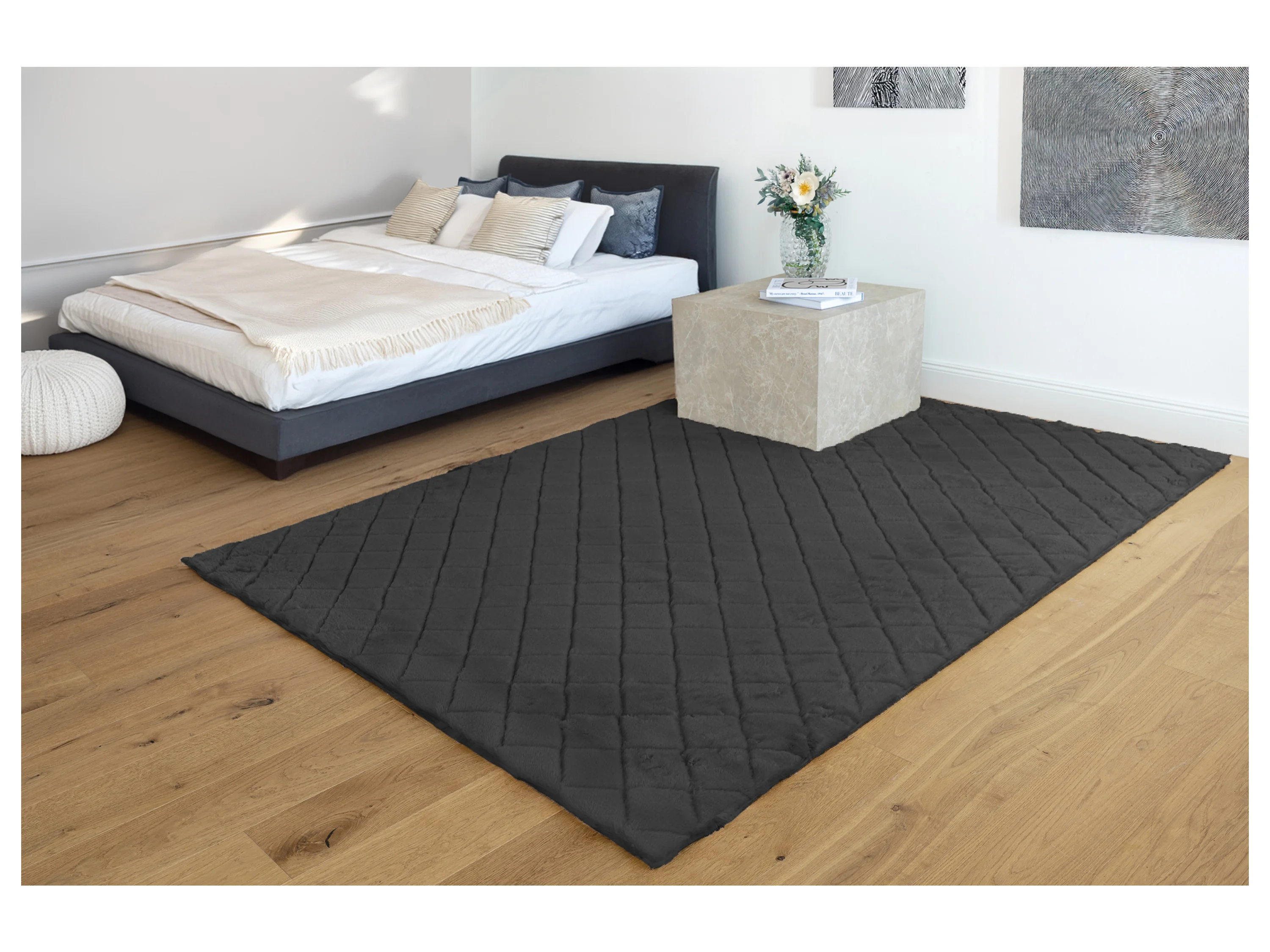 PADIRO Teppich Imala (100, Schwarz, 160 x 230 cm) – Bild 2 von 4