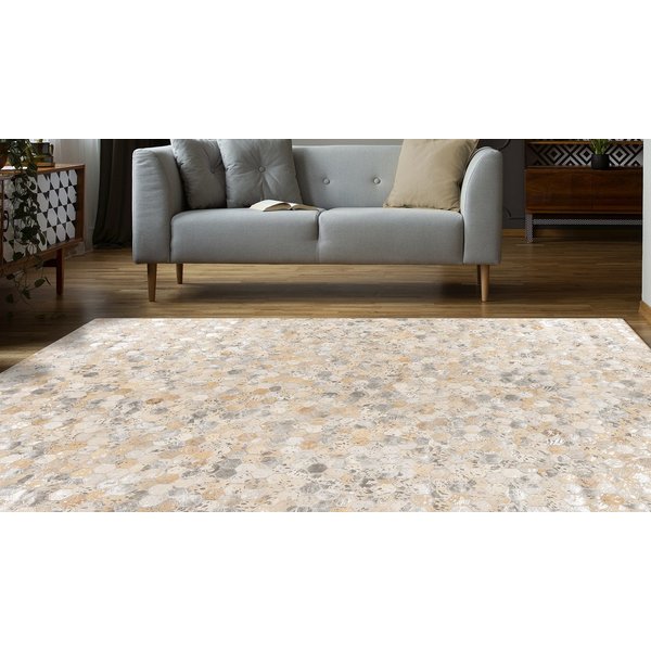 Padiro Teppich Lavin 1025, rechteckig, Höhe: 8 mm, Handgenähtes und hochwertig verarbeitetes Unikat