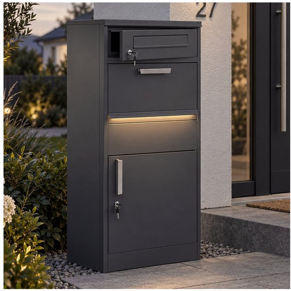MCW Paketbriefkasten MCW-R36 (1-St), Mit Briefschlitz