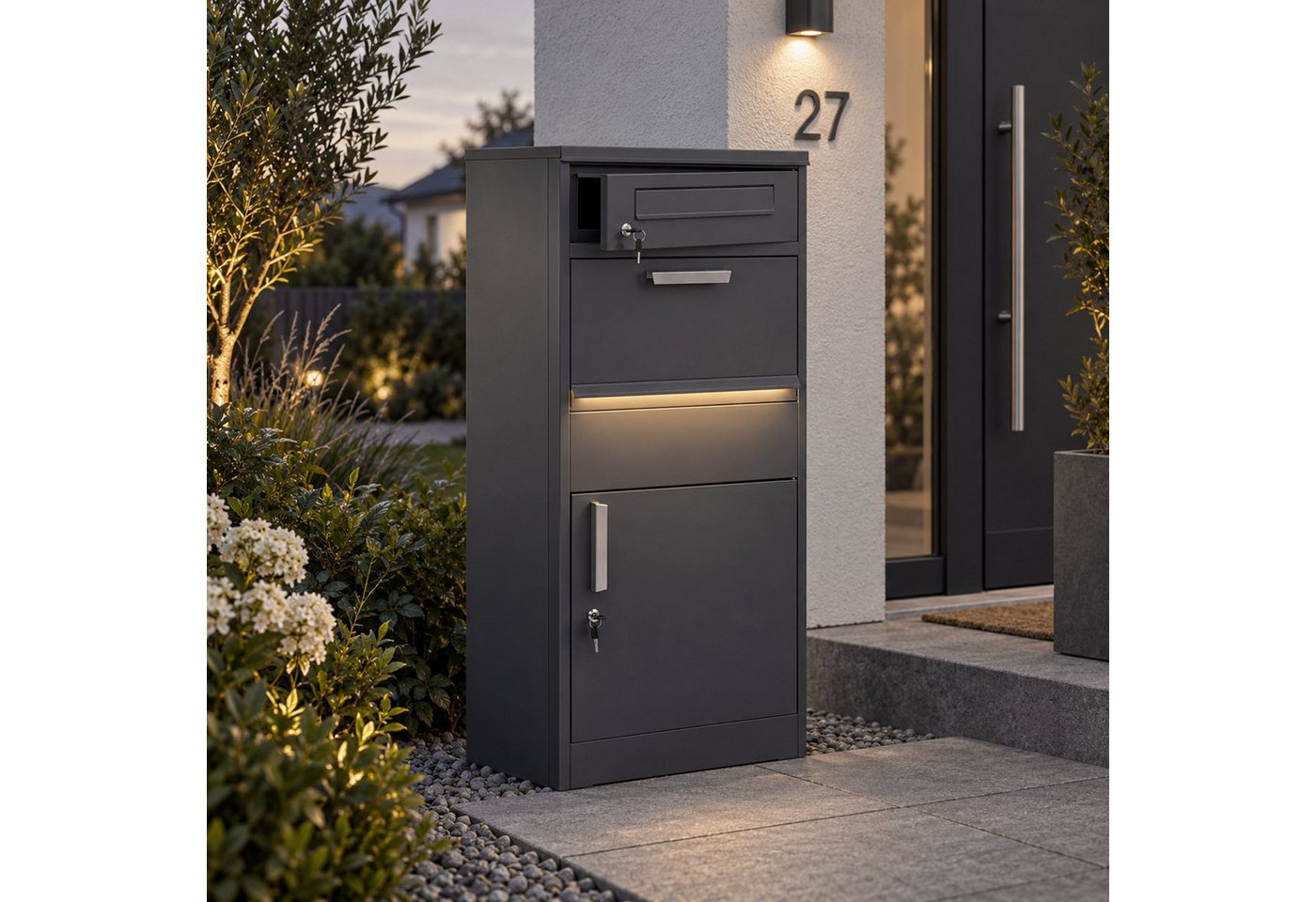 MCW Paketbriefkasten MCW-R36 (1-St), Mit Briefschlitz – Bild 5 von 5