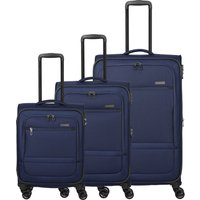 PAKLITE Softschalenkoffer Lido Set (Navy)