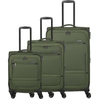 PAKLITE Softschalenkoffer Lido Set (Olive)
