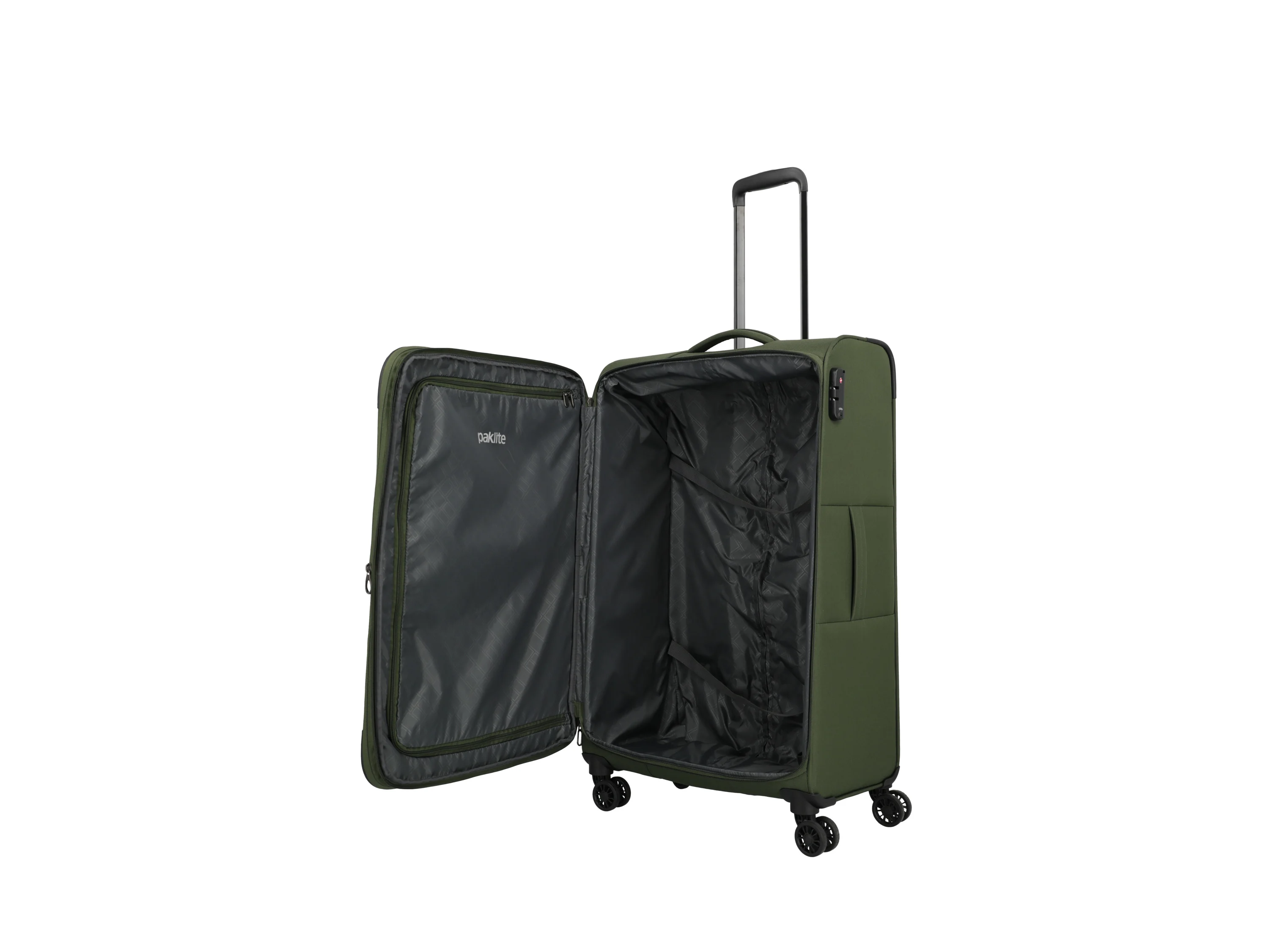 PAKLITE Softschalenkoffer Lido Set (Olive) – Bild 3 von 4
