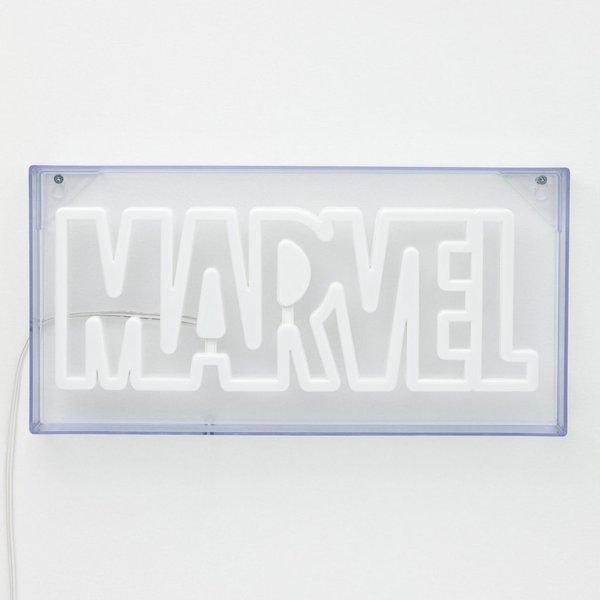 Paladone Dekolicht Marvel Logo LED Neonlicht, LED fest integriert, freistehendes oder wandmontierbares Licht-Schild