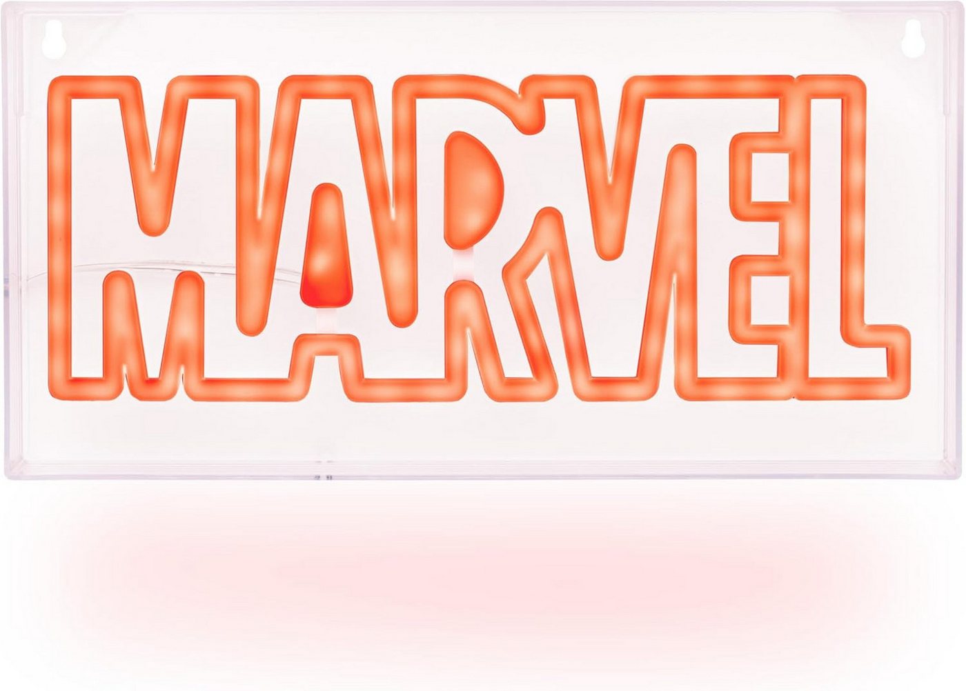 Paladone Dekolicht Marvel Logo LED Neonlicht, LED fest integriert, freistehendes oder wandmontierbares Licht-Schild – Bild 4 von 5