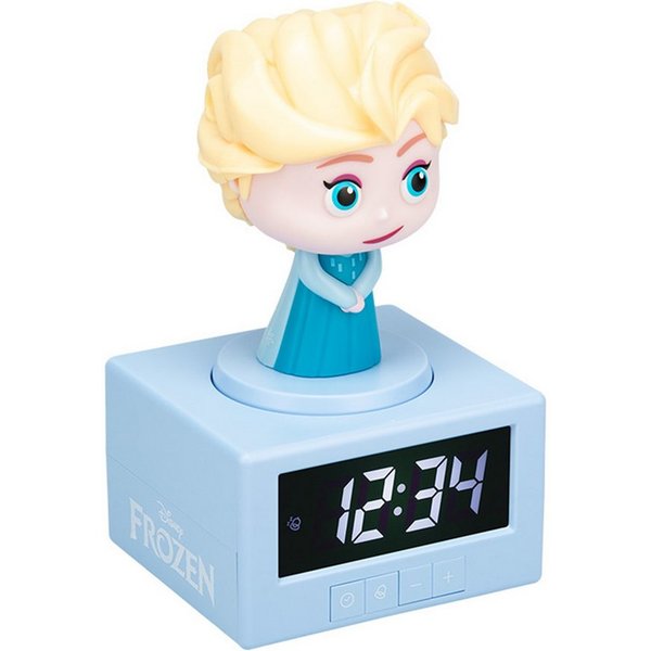 Paladone Kinderwecker Elsa Frozen Disney Schlaftrainingswecker mit Nachtlicht mit lichtbasierter Schlafanzeige