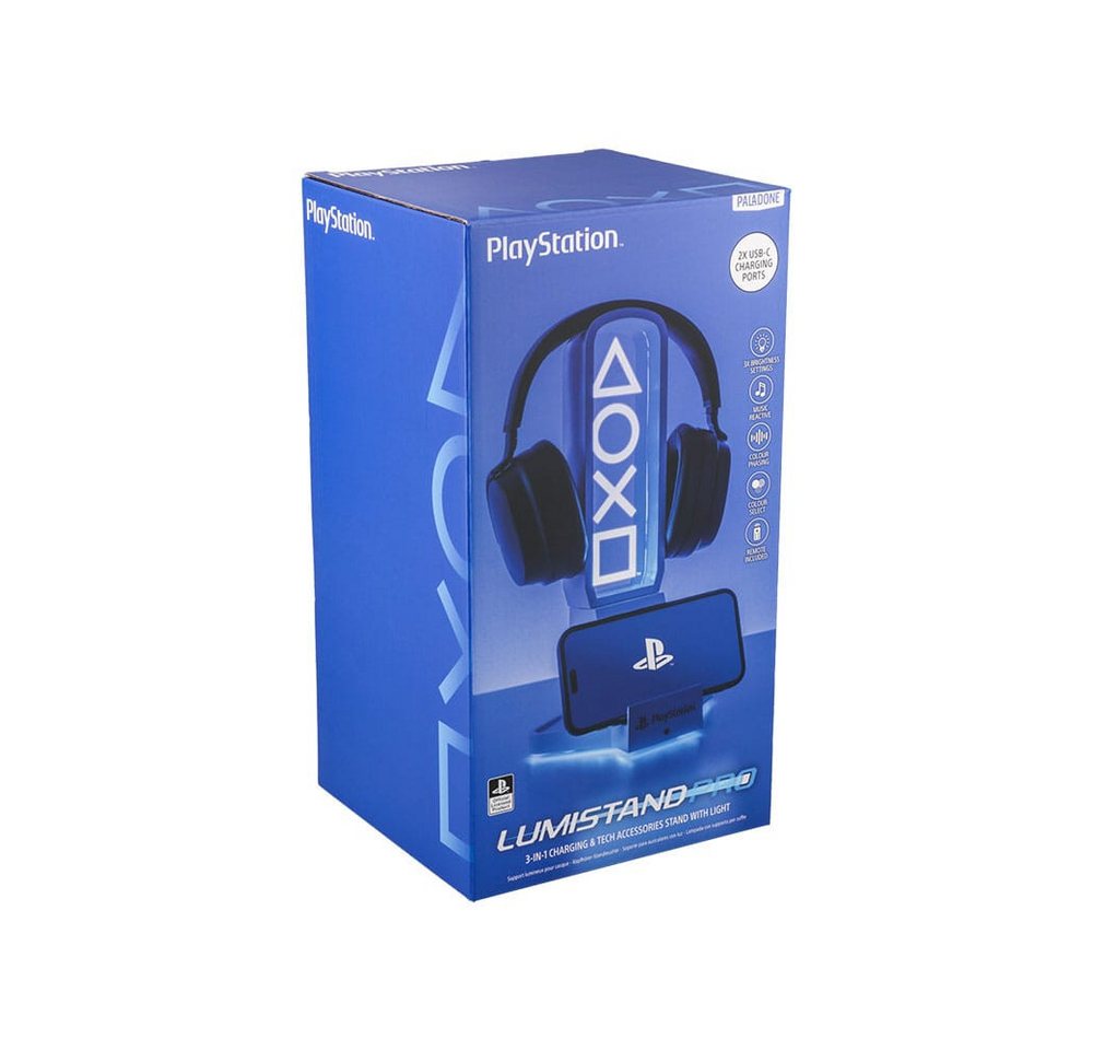 Paladone Kopfhörerständer Playstation Kopfhörer-Halter mit Beleuchtung 30 cm – Bild 3 von 3
