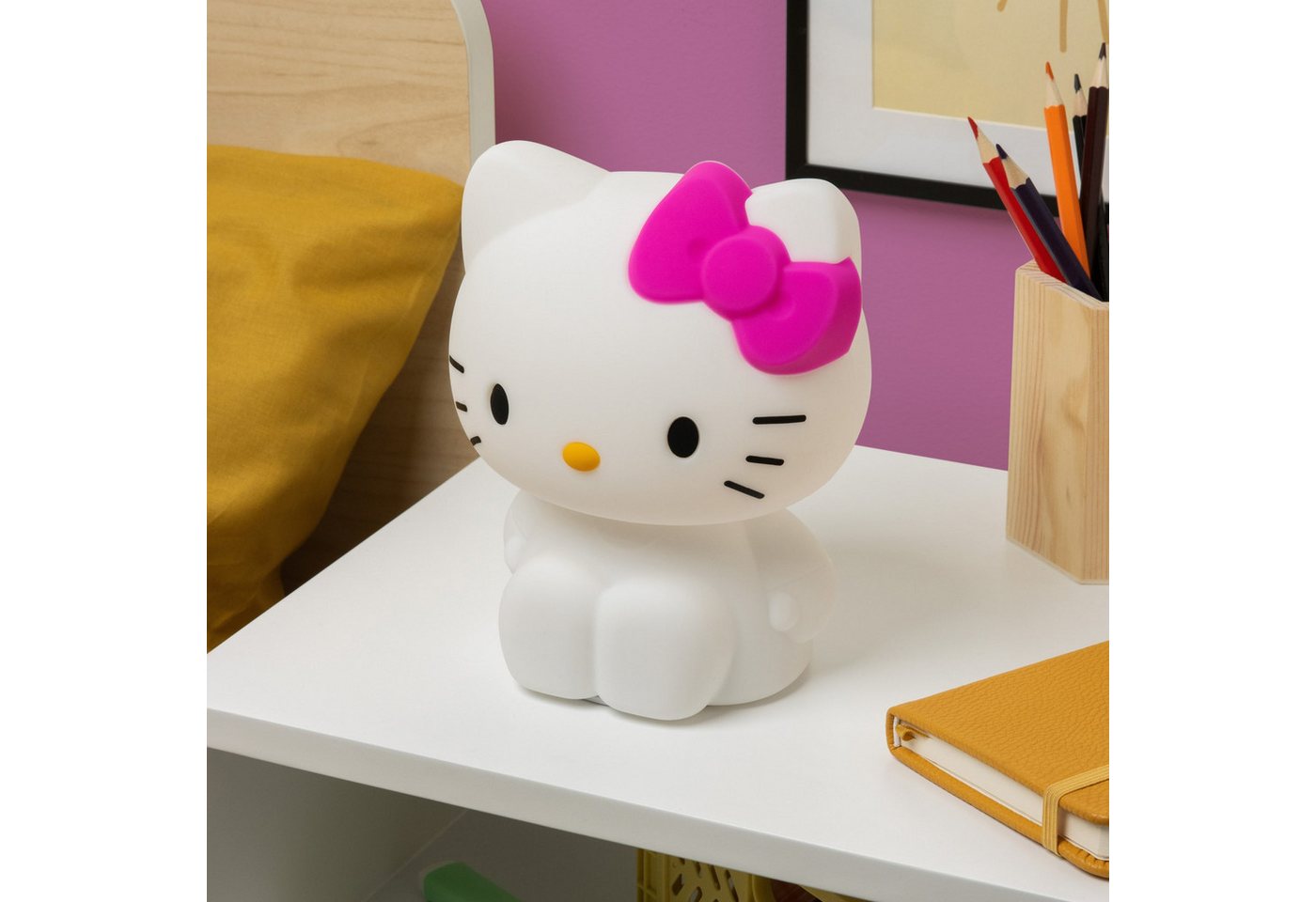 Paladone LED-Dekofigur Hello Kitty SquishyGlo Silikon-Leuchte – Bild 3 von 4