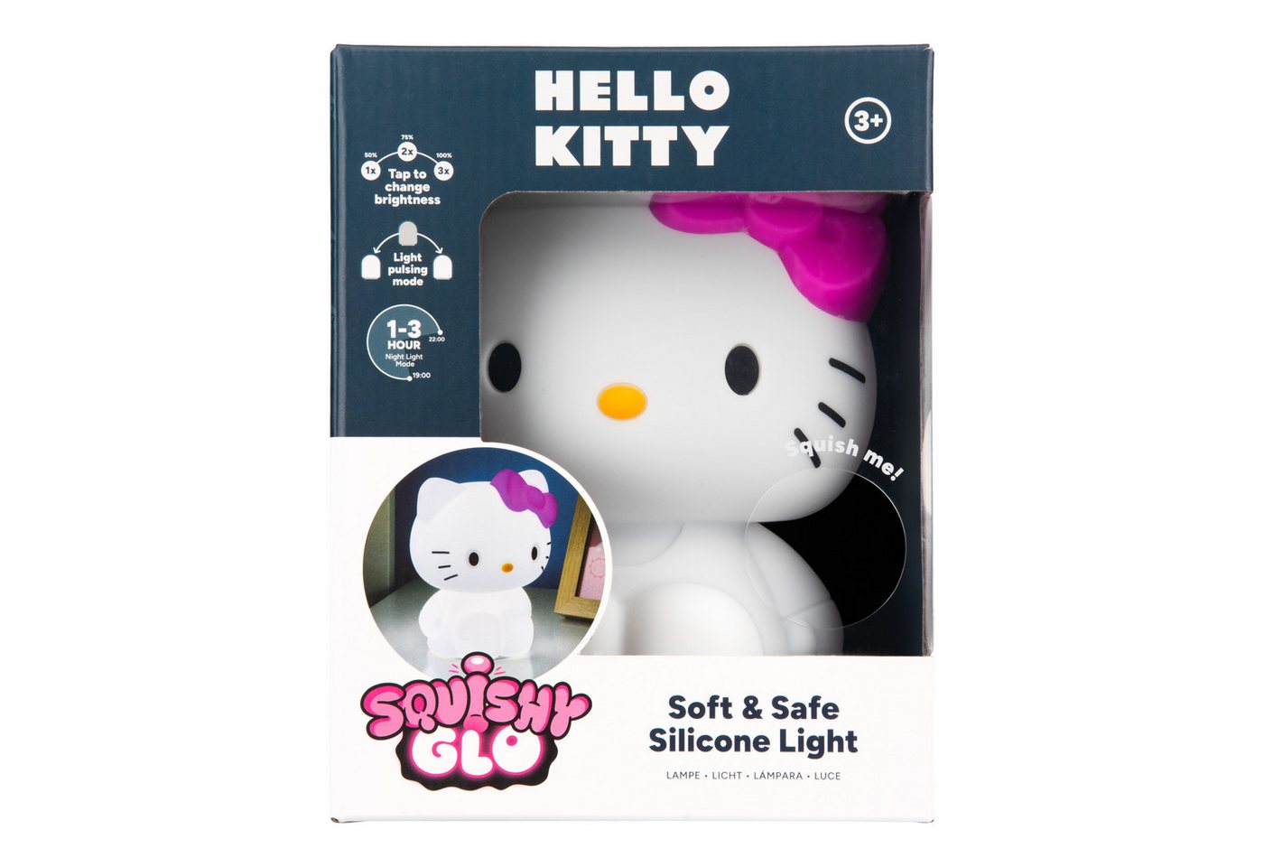 Paladone LED-Dekofigur Hello Kitty SquishyGlo Silikon-Leuchte – Bild 4 von 4
