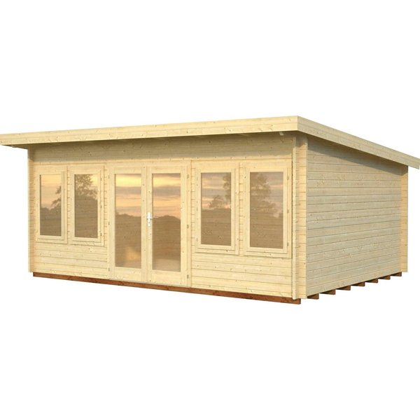 Palmako Gartenhaus Lisa, BxT: 578x447 cm, (Set), 19,4 m², mit Fußboden im Gartenhaus