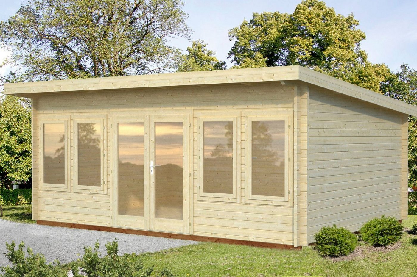 Palmako Gartenhaus Lisa, BxT: 578x447 cm, (Set), 19,4 m², mit Fußboden im Gartenhaus – Bild 2 von 3