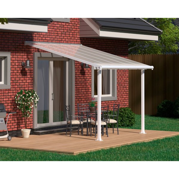 Palram - Canopia Terrassendach Olympia 3x3, BxT: 307x295 cm, Bedachung Doppelstegplatten, BxT: 307x295 cm