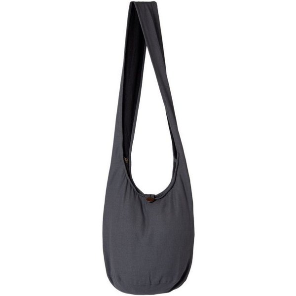 PANASIAM Freizeittasche Schulterbeutel einfarbig Schultertasche aus 100% Baumwolle in 2 Größen, Umhängetasche auch als Wickeltasche Handtasche oder Strandtasche