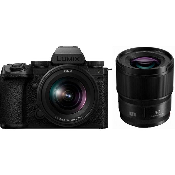 Panasonic DC-S5 IIX Gehäuse + S 20-60mm f3,5-5,6 + S 50mm f1 Systemkamera