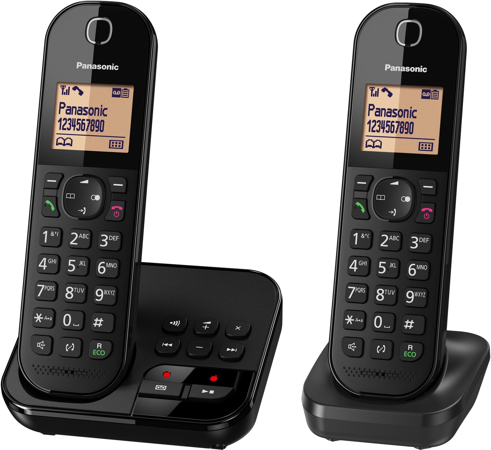 Panasonic KX-TGC422GB, schwarz, schnurloses Telefon, Basisstation,BRANDNEU